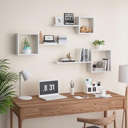 Ecowillon Floating Cube Shelves Set of 6