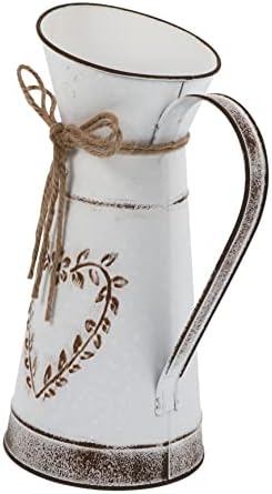 Angoily Rustic Galvanized Milk Can Vase