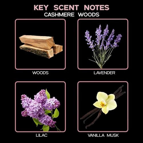 LOVSPA Cashmere Woods Reed Diffuser Oil Refill with Reeds 4 oz