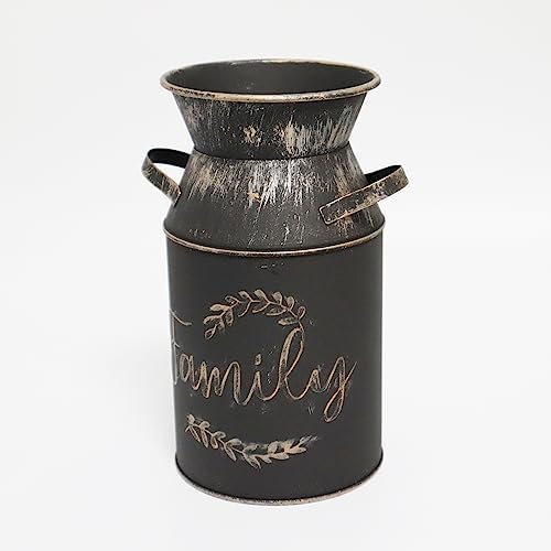 Fauevav Galvanized Milk Can Greeting Vase 75 Inch