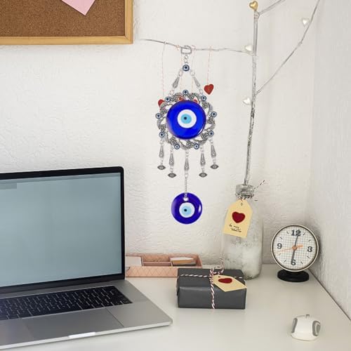 Turkish Evil Eye Glass Amulet Car Hanging Ornament