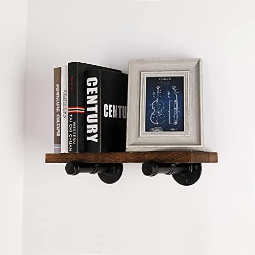 Home TZH Wall Floating Shelves Set of 4 Rustic Wood Storage Shelf