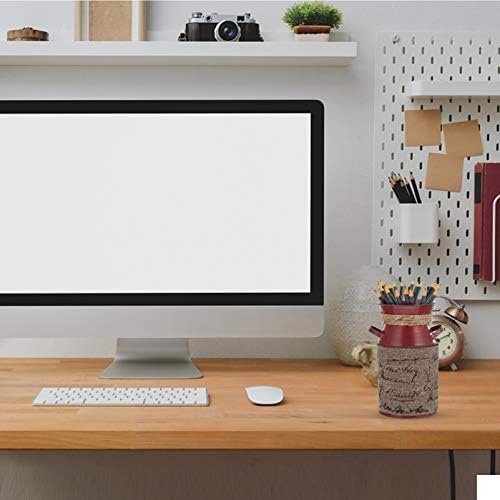 Cabilock Vintage Flower Bucket Rustic Metal Vase Decor