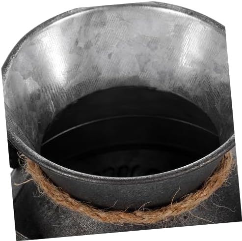 Vintage Flower Bucket Rustic Decorative Pitcher Vase for Cottagecore Decor 1