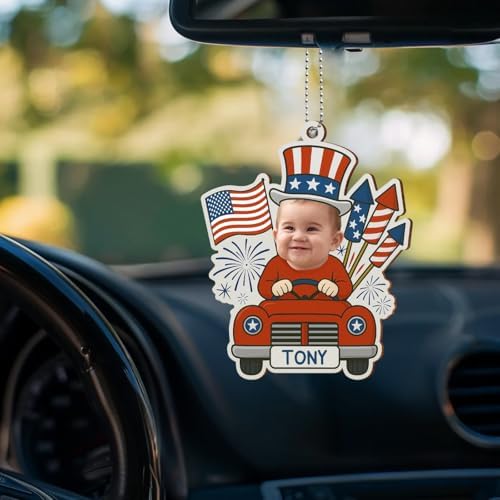 Customizable Baby 4th of July Acrylic Ornament 1