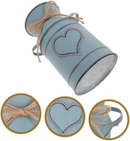 Rustic Vintage Iron Flower Vase Decor for Home Office