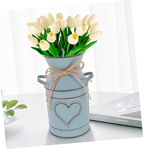 Rustic Vintage Iron Flower Vase Decor for Home Office