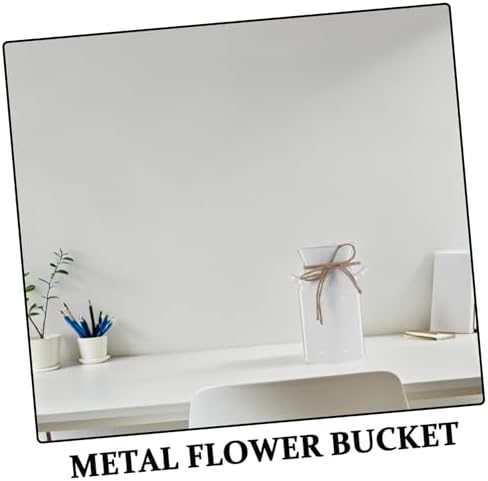 Vintage Metal Vase with Handle for Home Decor