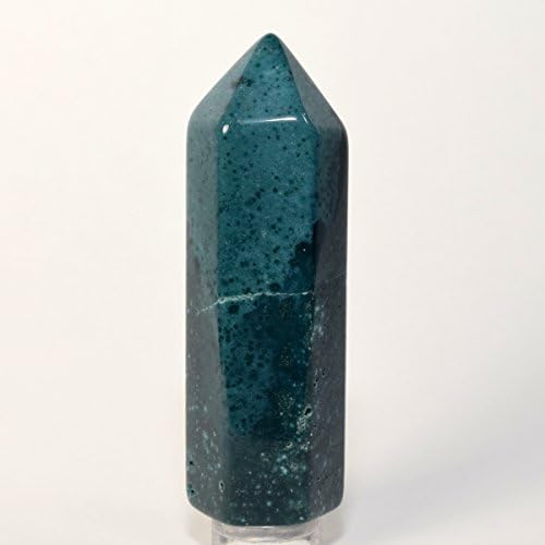 Blue Green Agate Point Clear Quartz Cabochon Set
