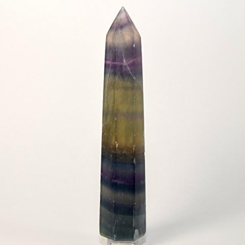 HQRP 45 Inch Fluorite Point Crystal Wand