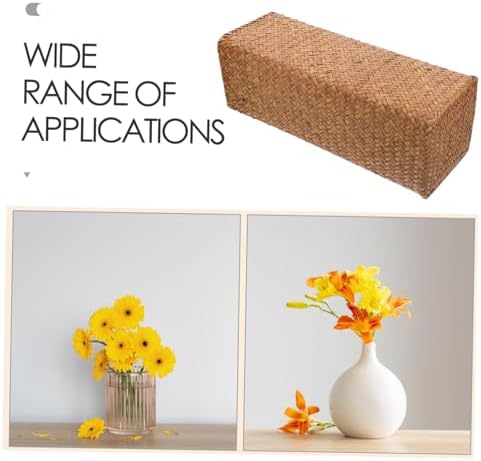 Vintage Woven Flower Vase Natural Seagrass Decorative Pot for Home Centerpieces