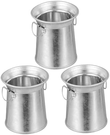 3pcs Iron Art Flower Pot Bucket Planter for Garden
