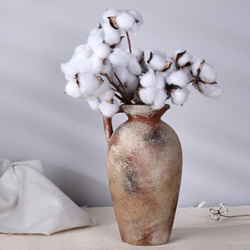 93in Rustic Terracotta Vase with Handle