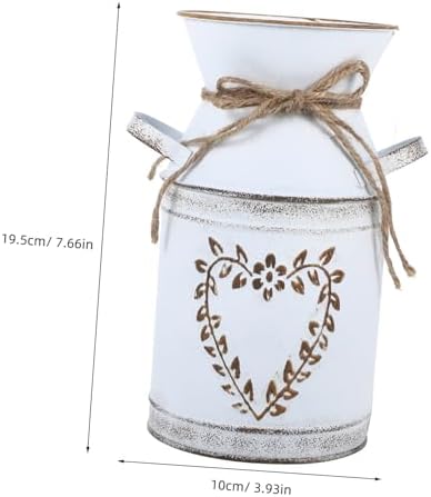 STOBAZA 3pcs Vintage Flower Vase with Leaf Design