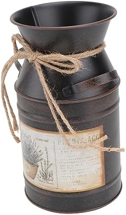 STOBAZA Vintage Style Iron Wall Decor Vase