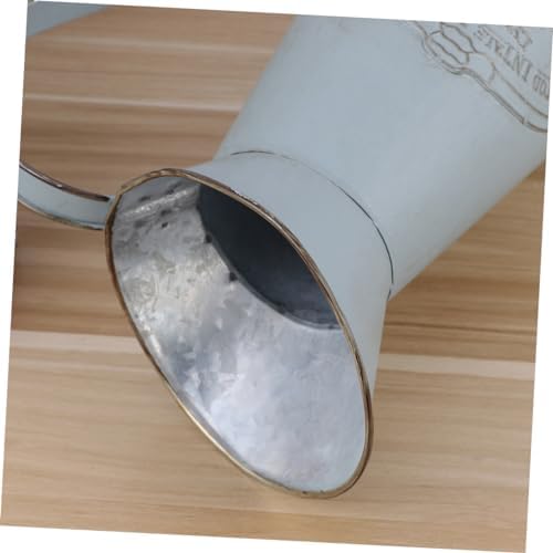 Rustic Metal Pitcher Vase for Home Decor