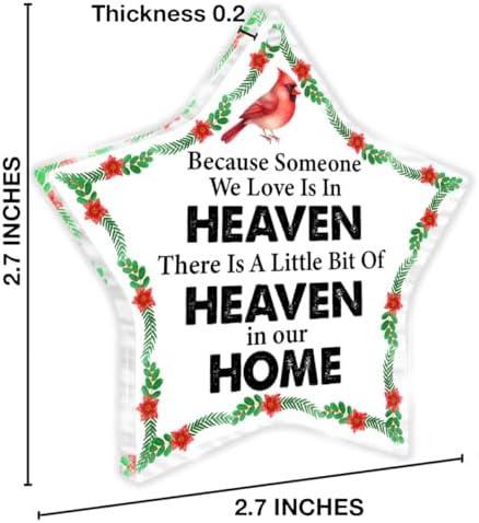 Memorial Cardinal Ornament for Loss of Loved One