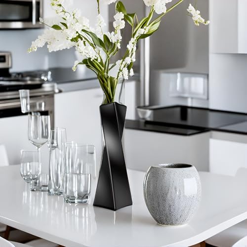 Geometric Ceramic Vase for Home Decor
