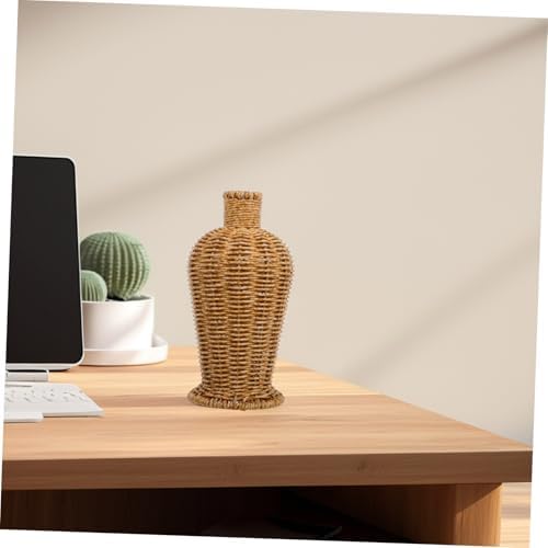 Modern Vase with Rustic Basket Design for Home Decor