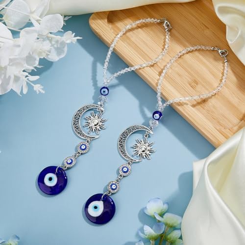 DICOSMETIC 2Pcs Evil Eye Car Hanging Ornament