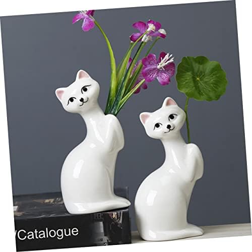 Mini Kitten Ceramic Flower Vase Home Decor