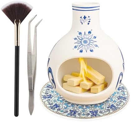 Palo Santo Burner with Holder Brush and Tweezers
