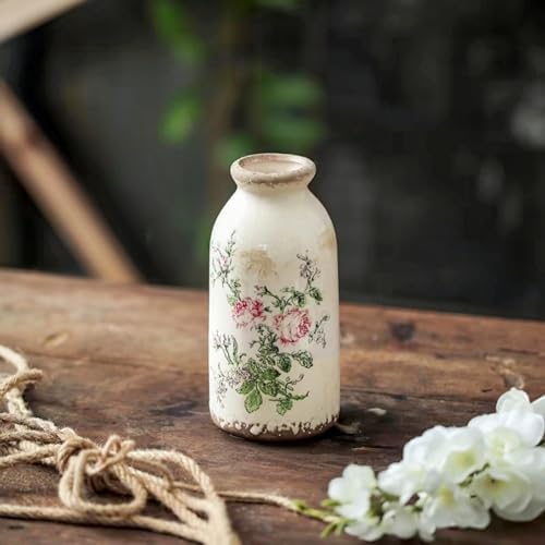 Ceramic Rustic Farmhouse Vase 6 Inches