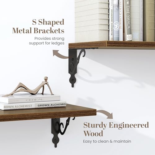 Fun Memories 16 Inch Deep Floating Shelves Set of 2