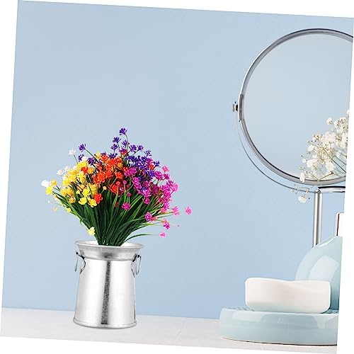 9pcs Vintage Iron Flower Vase Rustic Decor Holder