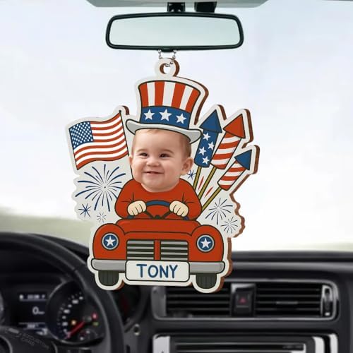 Customizable Baby 4th of July Acrylic Ornament