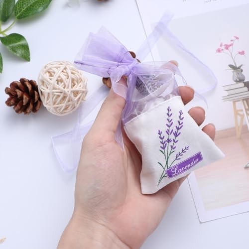 75 Pcs Lavender Scent Drawstring Jewelry Bags