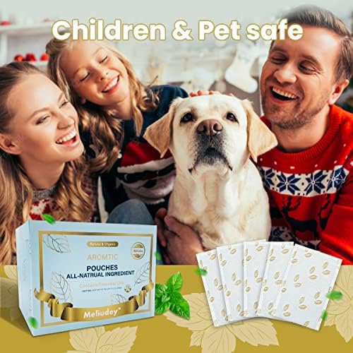 14 Pack Lemongrass Peppermint Sachets for Closets Drawers Home Fragrance