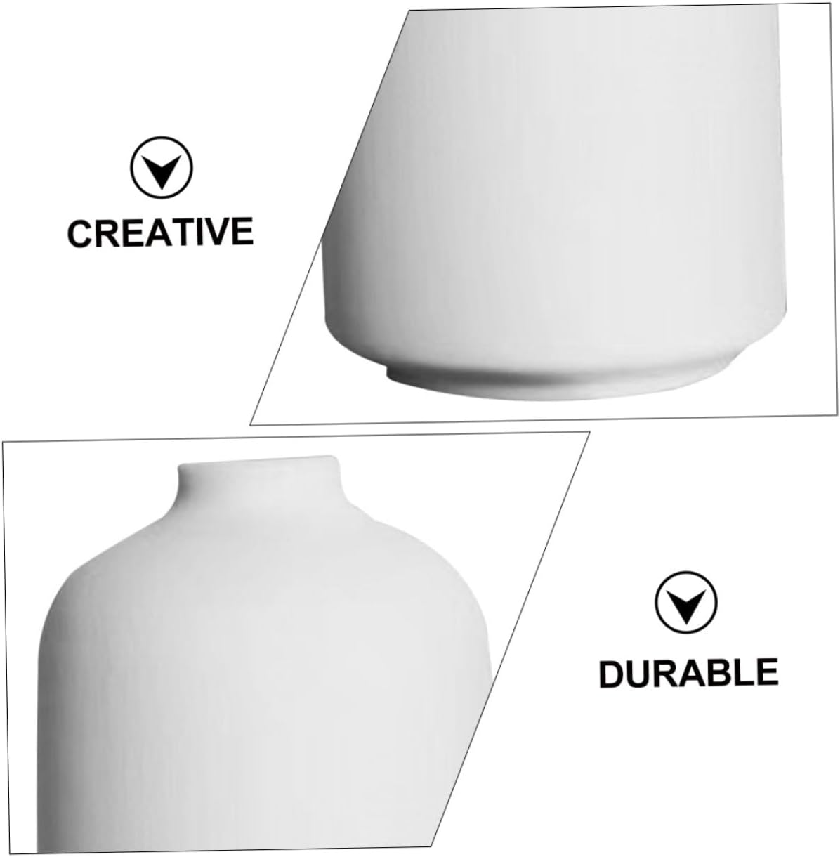 1pc Boho Style Ceramic Flower Vase for Unique Decor