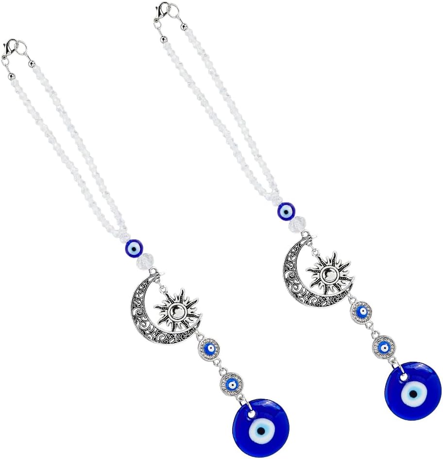 DICOSMETIC 2Pcs Evil Eye Car Hanging Ornament