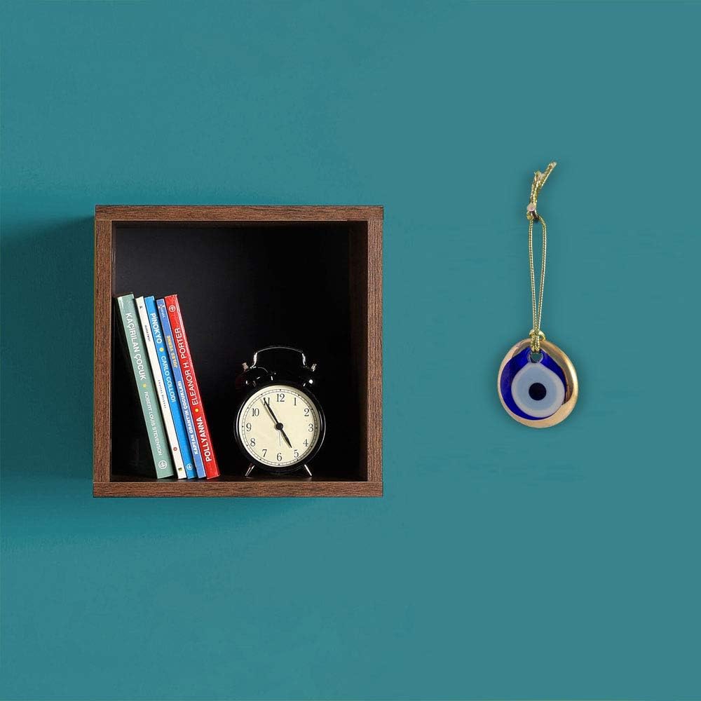 Ebsem Gold Gilt Handmade Evil Eye Glass Charm Ornament Christmas Decor 15 Inches