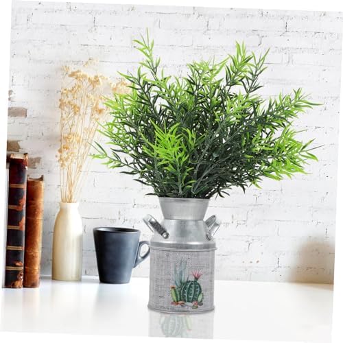 2pcs Rustic Iron Flower Pot Decorative Vases for Wall Plant and Home Dcor