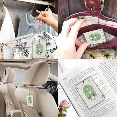 12 Pack Jasmine Scented Sachets for Drawer and Closet