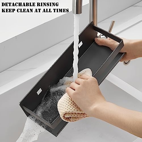 Stainless Steel Detachable Wall Mounted Floating Shelf Set of 1 Gray