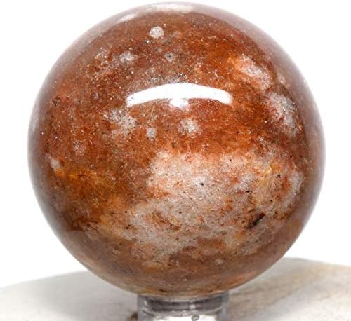 HQRP 2 Inch Yellow Quartz Sphere with Stand