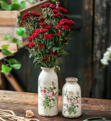 Ceramic Rustic Farmhouse Vase 6 Inches