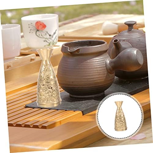 Antique Brass Wine Decanter Decorative Centerpiece for Office Living Room