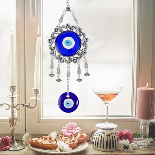 Turkish Evil Eye Glass Amulet Car Hanging Ornament