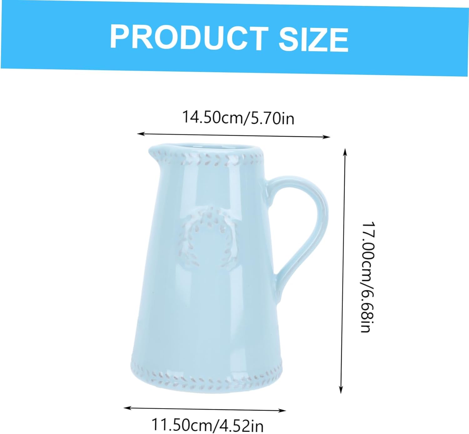 Elegant Blue Flower Vase for Home Decor