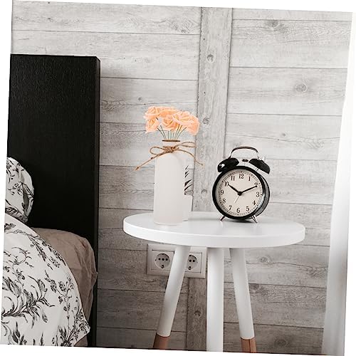 White Ceramic Round Decorative Vase for Home Decor