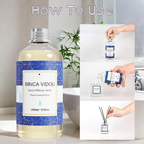 Binca Vidou Reed Diffuser Oil Refill 280ml with 12 Sticks