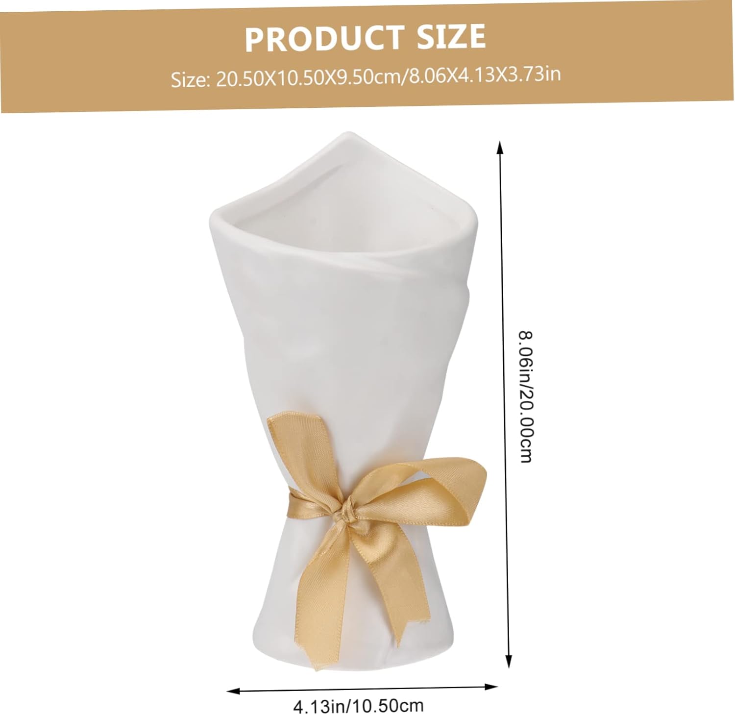 VINTORKY Decorative Mini Ceramic Vase for Home Office Desk Plant Holder