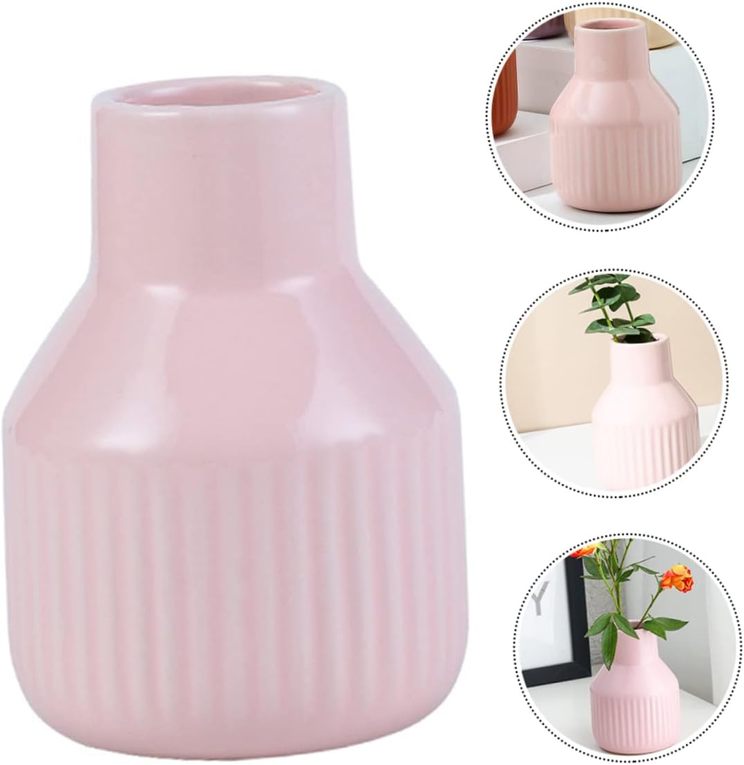 Ceramic Flower Vase Trendy Aesthetic for Home Decor