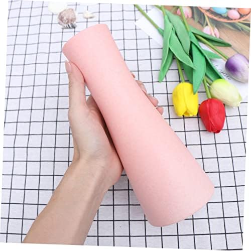 Home Ceramic Flower Vase in Light Pink for Decor