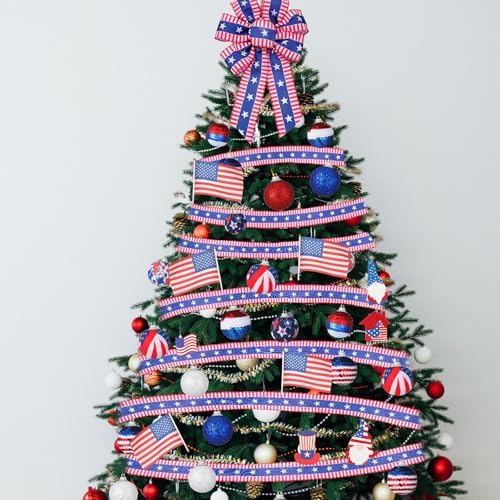 43 Pcs USA Hat Style Tree Decorations