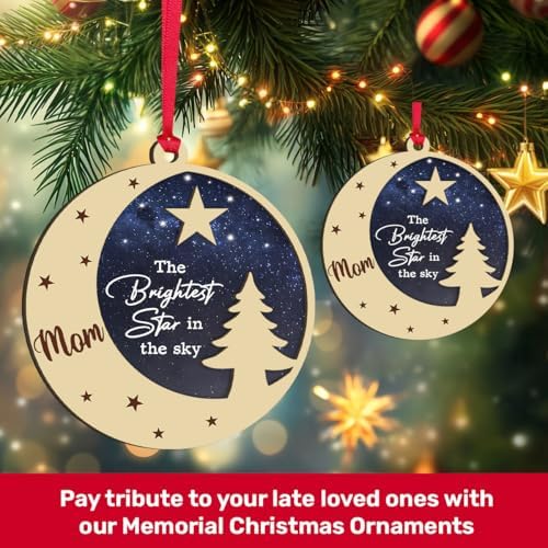 Mom in Heaven Memorial Christmas Ornament 2024